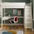 Lit mezzanine avec bureau et rangements pin massif  colette Blanc 2 - vertbaudet enfant 