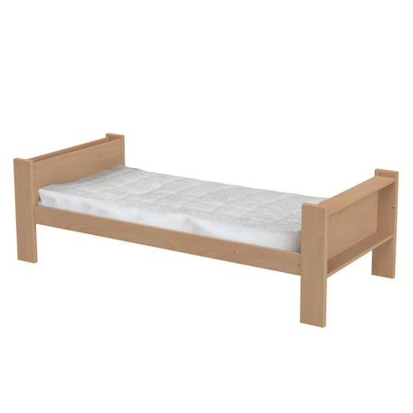Lit enfant bois massif hêtre naturel  arsène Bois naturel 4 - vertbaudet enfant 