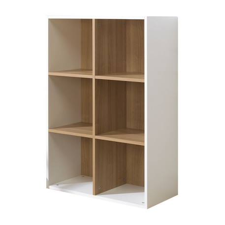 6 cases de rangement effet bois  tom & apolline Ardoise+Blanc 9 - vertbaudet enfant 