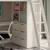 Lit mezzanine avec rangements et chauffeuse pin massif  colette Blanc 3 - vertbaudet enfant 