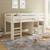 Lit mi-hauteur pin massif naturel  isidore Blanc+Bois 3 - vertbaudet enfant 