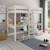 Lit mezzanine avec bureau pin massif  basile Blanc+Gris 1 - vertbaudet enfant 