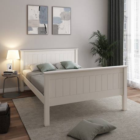 Lit pin massif  arthur Blanc 1 - vertbaudet enfant 