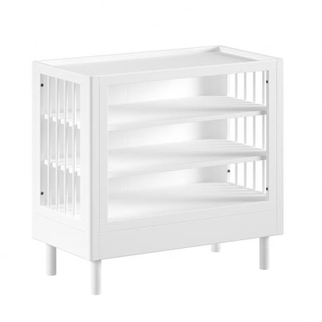 Table à langer bébé en hêtre massif aubane Blanc 3 - vertbaudet enfant 
