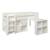 Lit mi-hauteur avec bureau et rangements pin massif  arthur Blanc 6 - vertbaudet enfant 