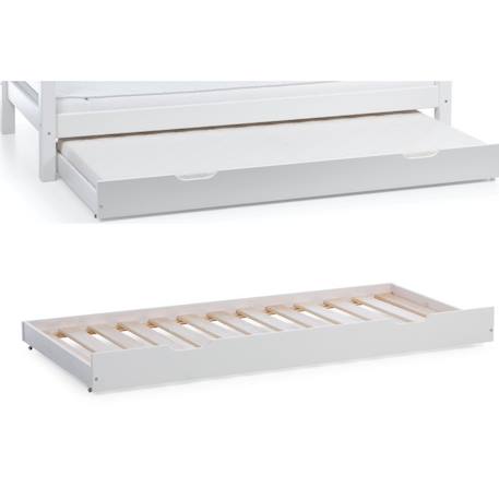 Tiroir lit gigogne pin massif  lilja Blanc 2 - vertbaudet enfant 