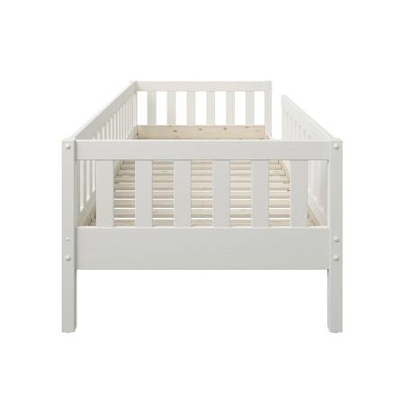 Lit banquette avec tiroirs pin massif  charlie Blanc+Bois 5 - vertbaudet enfant 