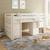 Lit mi-hauteur pin massif naturel  isidore Blanc+Bois 6 - vertbaudet enfant 