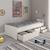 Lit multi-rangements pin massif  basile Blanc 2 - vertbaudet enfant 