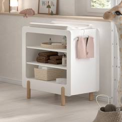 Puériculture-Table à langer pin massif et imitation bois hauteur  darius