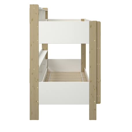 Lit superposé avec rangements pin massif  edouard Blanc+Bois 12 - vertbaudet enfant 