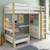 Lit mezzanine avec rangements et fauteuil convertible arthur Blanc+Blanc-bois 7 - vertbaudet enfant 