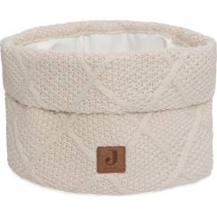 Chambre et rangement-Panier de rangement check knit oatmeal (14 x 18 cm)