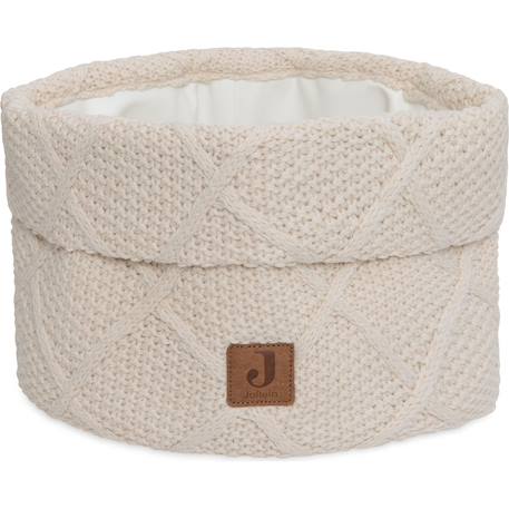 Panier de rangement check knit oatmeal (14 x 18 cm) Beige 1 - vertbaudet enfant 