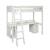 Lit mezzanine avec bureau pin massif  edouard Blanc 5 - vertbaudet enfant 