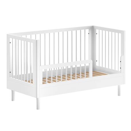 Lit bébé évolutif en hêtre massif  aubane Blanc 6 - vertbaudet enfant 
