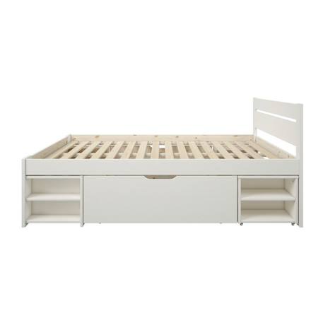 Lit multi-rangements pin massif  arthur Blanc 6 - vertbaudet enfant 