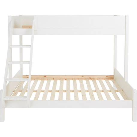 Lit superposé pin massif leopold Blanc 3 - vertbaudet enfant 
