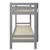 Lit superposé et lit gigogne pin massif   basile Blanc+Gris 9 - vertbaudet enfant 