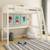 Lit mezzanine pin massif  edouard Blanc 2 - vertbaudet enfant 