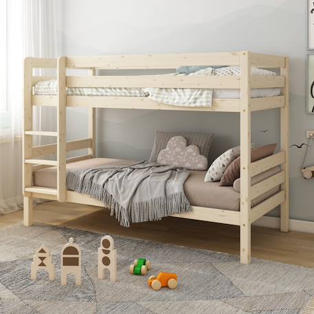 Lit superposé en pin massif  isidore Blanc+Bois 7 - vertbaudet enfant 