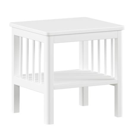 Table de chevet en hêtre massif aubane Blanc 2 - vertbaudet enfant 