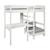 Lit mezzanine avec bureau et chauffeuse pin massif  basile Blanc+Gris 5 - vertbaudet enfant 