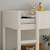 Lit mi-hauteur réversible pin massif  charlie Blanc+Vert-bois 3 - vertbaudet enfant 
