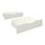 Paire de tiroirs pour lit superposé pin massif naturel  isidore Blanc+Bois 1 - vertbaudet enfant 