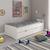 Lit multi-rangements pin massif  basile Blanc 1 - vertbaudet enfant 
