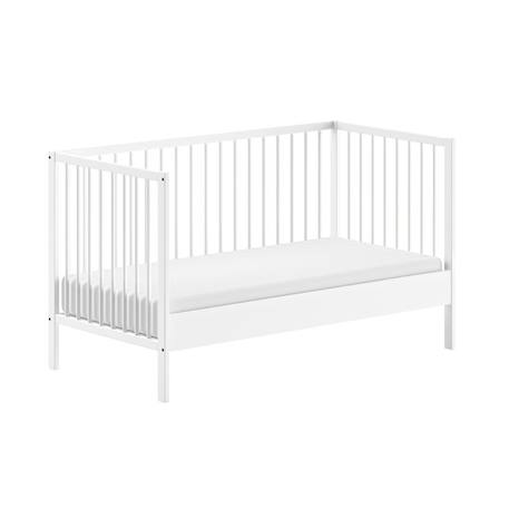Lit bébé évolutif en hêtre massif  paola Blanc+Bois+Gris 6 - vertbaudet enfant 