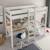 Lit mezzanine avec bureau pin massif  basile Blanc+Gris 3 - vertbaudet enfant 