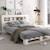 Lit palette avec tête de lit pin massif  siméon Blanc+Bois 1 - vertbaudet enfant 