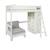 Lit mezzanine avec rangements et chauffeuse pin massif  colette Blanc 6 - vertbaudet enfant 