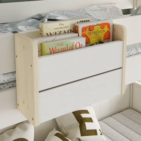 Lit superposé en pin massif  isidore Blanc+Bois 9 - vertbaudet enfant 
