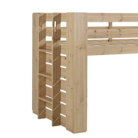 Lit cabane mi-hauteur en pin massif naturel  hary Bois naturel 5 - vertbaudet enfant 