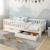 Lit banquette pin massif  charlie Blanc+Bois 5 - vertbaudet enfant 