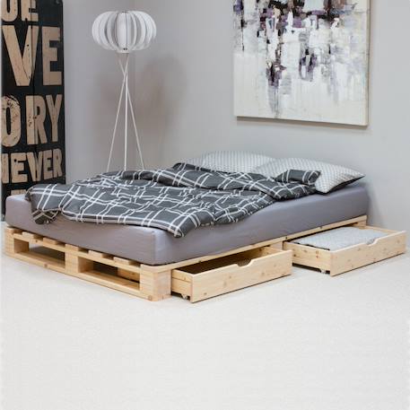 Lit palette pin massif  siméon Bois 2 - vertbaudet enfant 