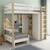 Lit mezzanine avec armoire et fauteuil convertible arthur Blanc+Blanc-bois 8 - vertbaudet enfant 