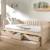 Lit tiroirs et lit gigogne pin massif naturel  axel Bois naturel 2 - vertbaudet enfant 