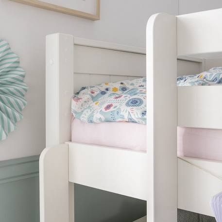 Lit superposé séparable pin massif  arthur Blanc 6 - vertbaudet enfant 