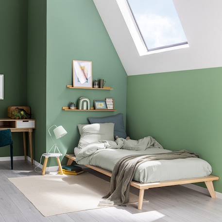 Lit plateforme en hêtre naturel  yumi Bois naturel 3 - vertbaudet enfant 