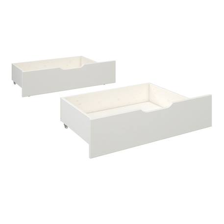 Paire de tiroirs pin  arthur Blanc 2 - vertbaudet enfant 