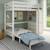 Lit mezzanine avec rangements et fauteuil convertible arthur Blanc+Blanc-bois 2 - vertbaudet enfant 