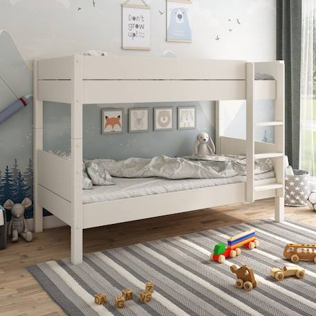 Lit superposé séparable pin massif achille Blanc 2 - vertbaudet enfant 