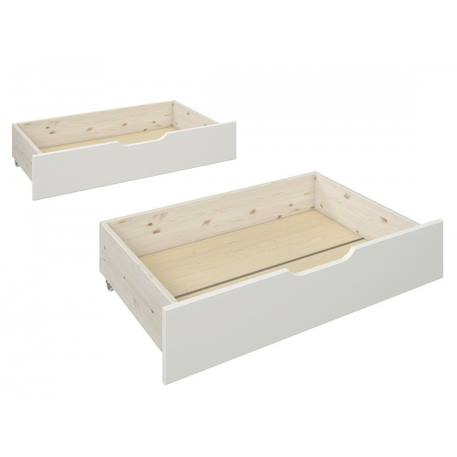 Paire de tiroirs pin massif basile Blanc 2 - vertbaudet enfant 