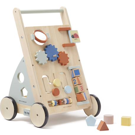 Chariot multi-activités edvin Bleu, orange, jaune 1 - vertbaudet enfant 