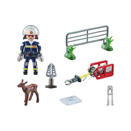 Pompier avec faon à sauver - action hereos 71467 Multicolore 3 - vertbaudet enfant 