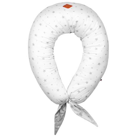 Coussin de maternité et d'allaitement + housse stella Stella, imprimé étoiles blanc, gris 4 - vertbaudet enfant 