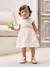 Robe cérémonie bébé fille ceinture nouée au dos blanc 1 - vertbaudet enfant 